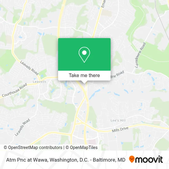 Atm Pnc at Wawa map
