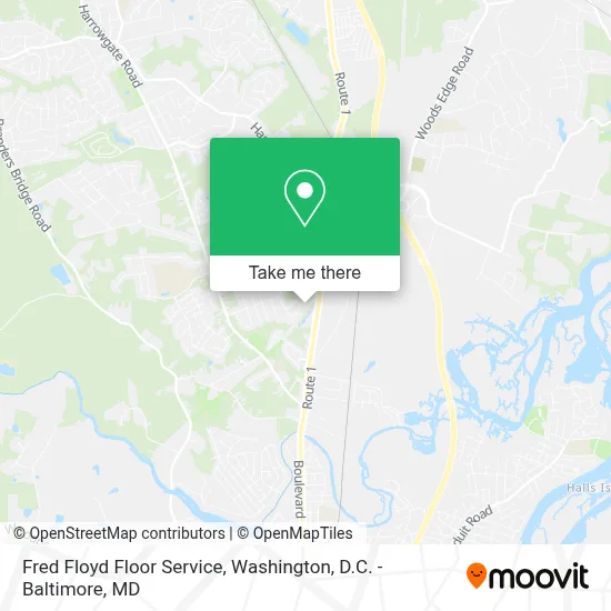 Fred Floyd Floor Service map
