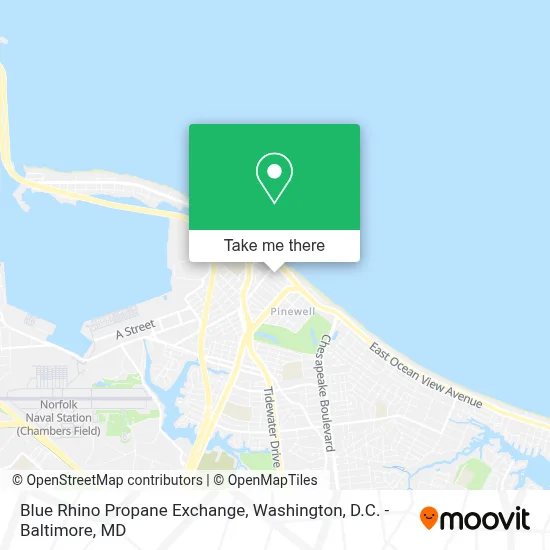 Blue Rhino Propane Exchange map