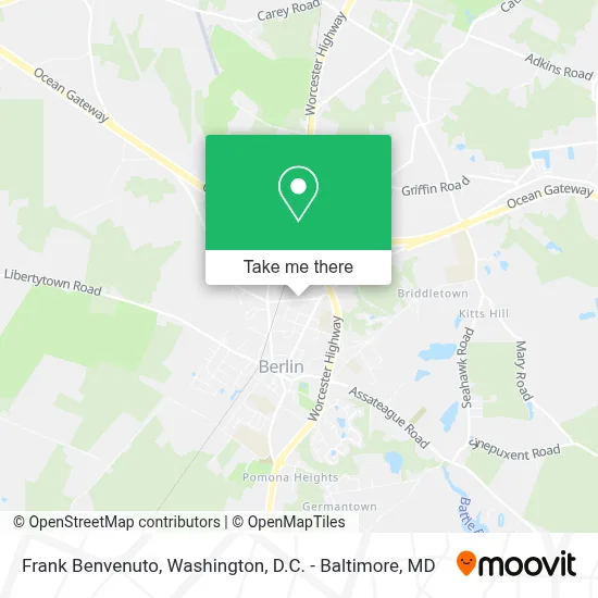 Frank Benvenuto map