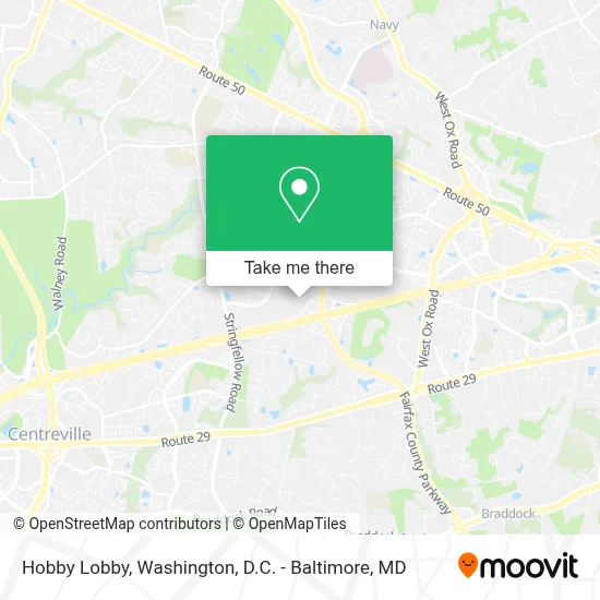 Hobby Lobby map