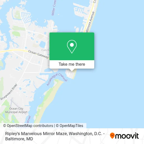 Ripley's Marvelous Mirror Maze map