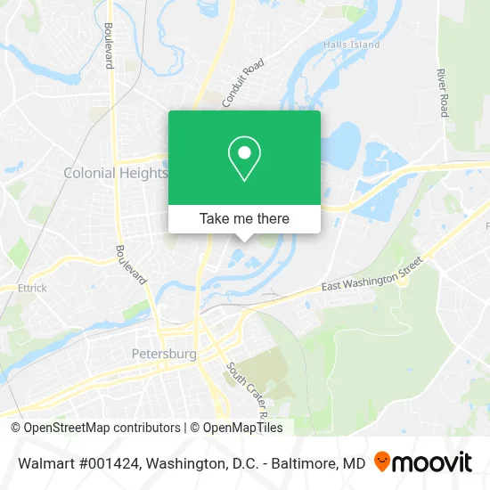 Walmart #001424 map