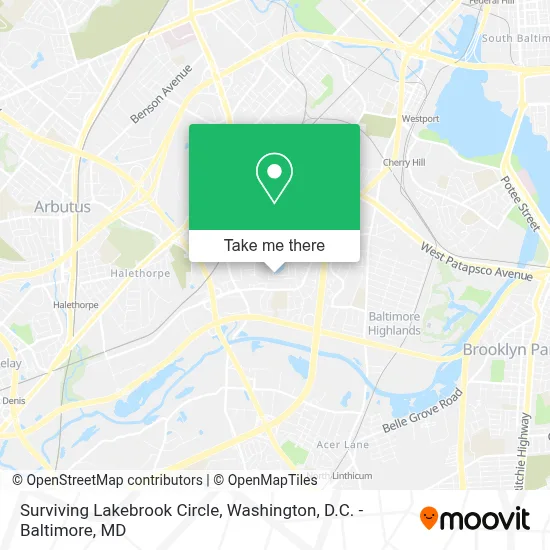 Surviving Lakebrook Circle map