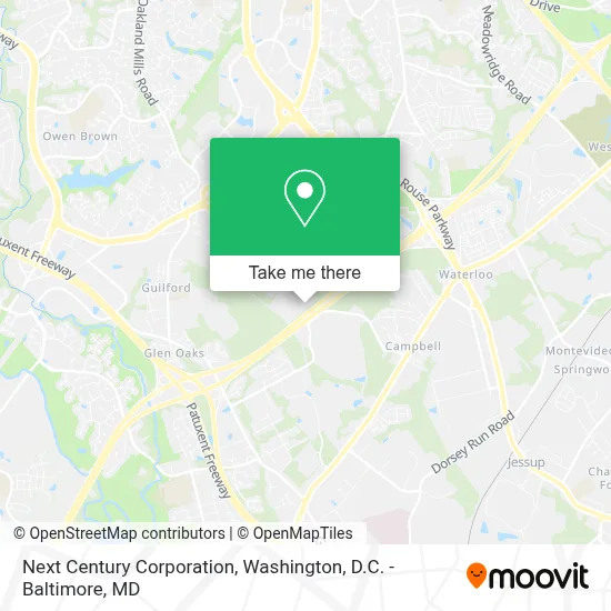 Next Century Corporation map