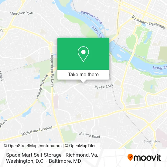 Space Mart Self Storage - Richmond, Va map
