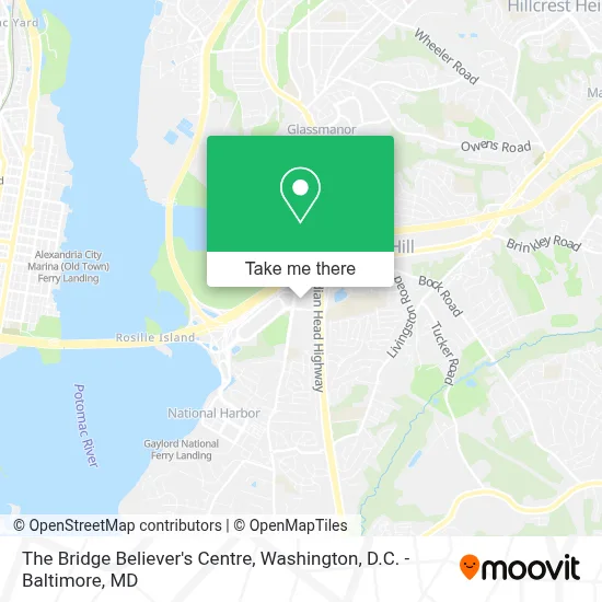 The Bridge Believer's Centre map