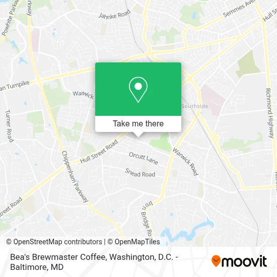 Bea's Brewmaster Coffee map