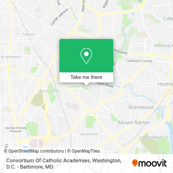 Consortium Of Catholic Academies map
