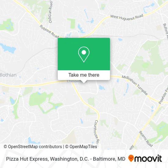 Pizza Hut Express map