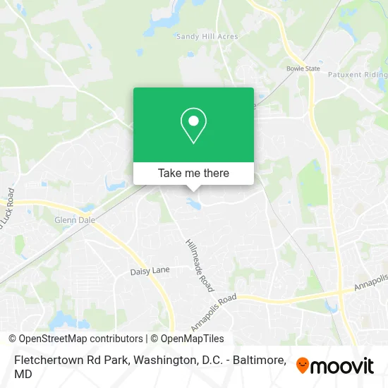 Fletchertown Rd Park map
