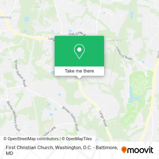 First Christian Church map