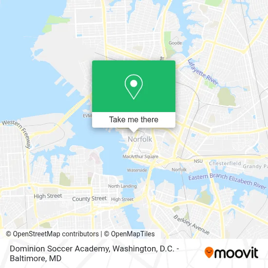 Dominion Soccer Academy map