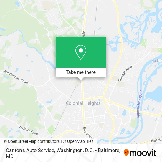 Carlton's Auto Service map