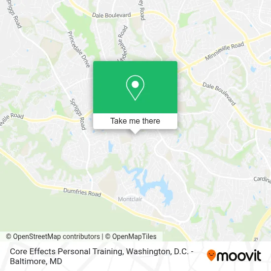 Core Effects Personal Training map