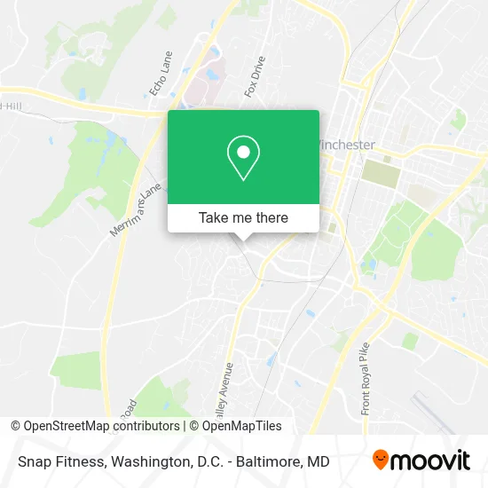 Snap Fitness map