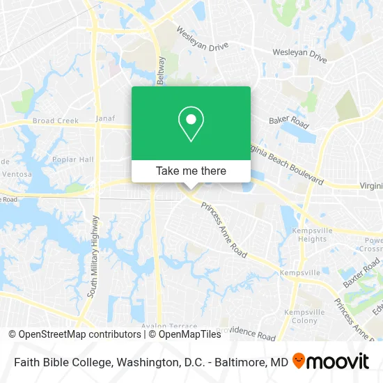 Faith Bible College map