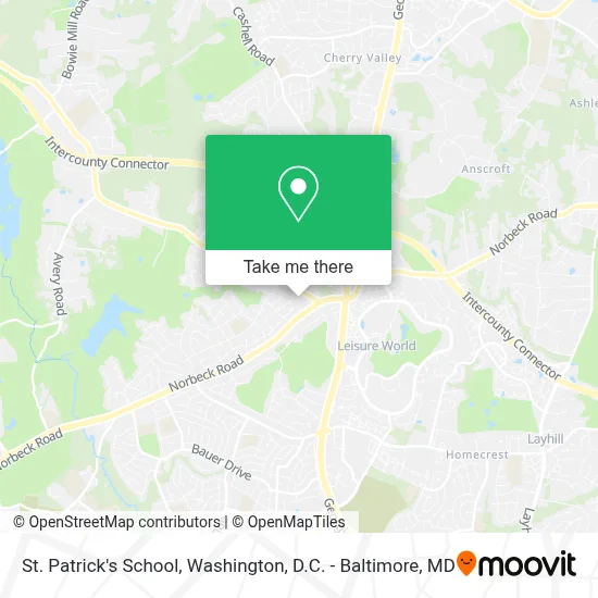 St Patrick's School map