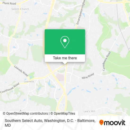 Southern Select Auto map