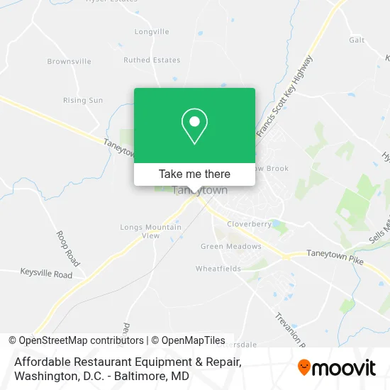 Affordable Restaurant Equipment & Repair map