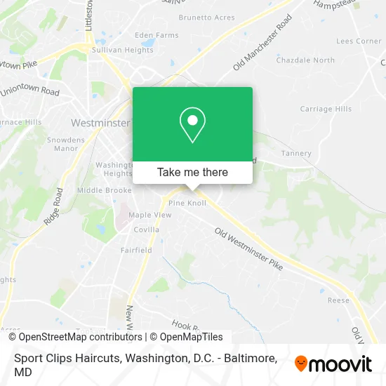 Sport Clips Haircuts map