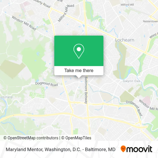 Maryland Mentor map