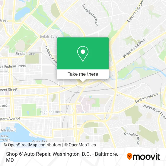 Shop 6' Auto Repair map