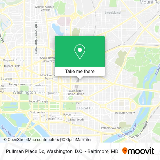 Pullman Place Dc map