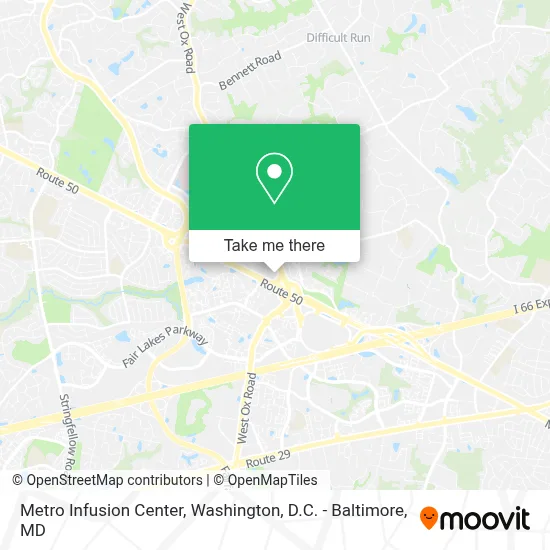 Metro Infusion Center map