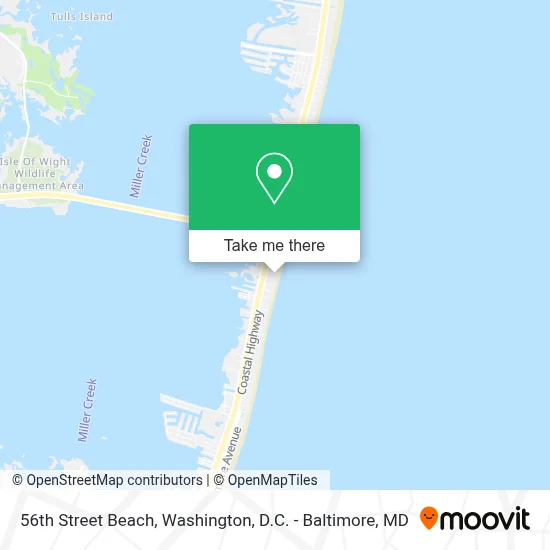 56th Street Beach map