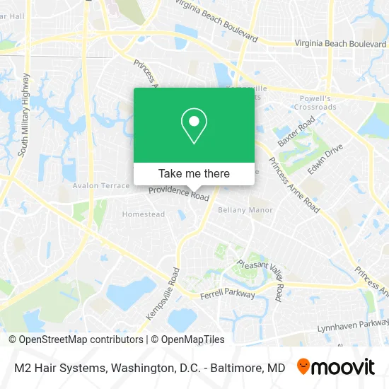 M2 Hair Systems map