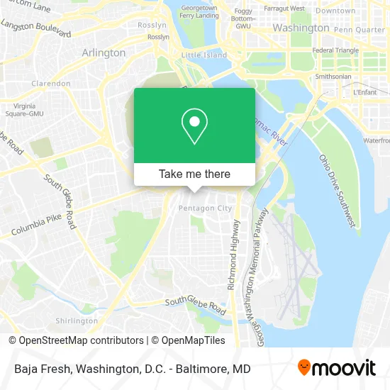 Baja Fresh map