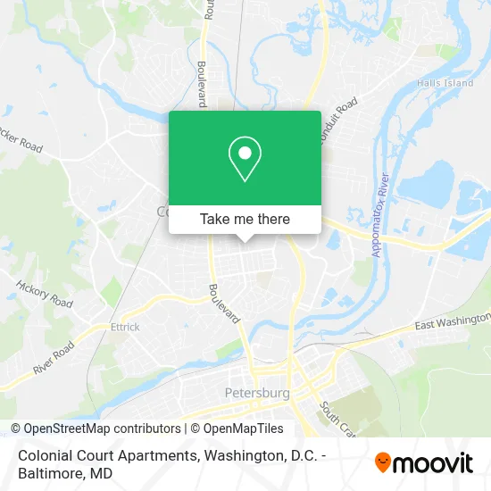 Colonial Court Apartments map
