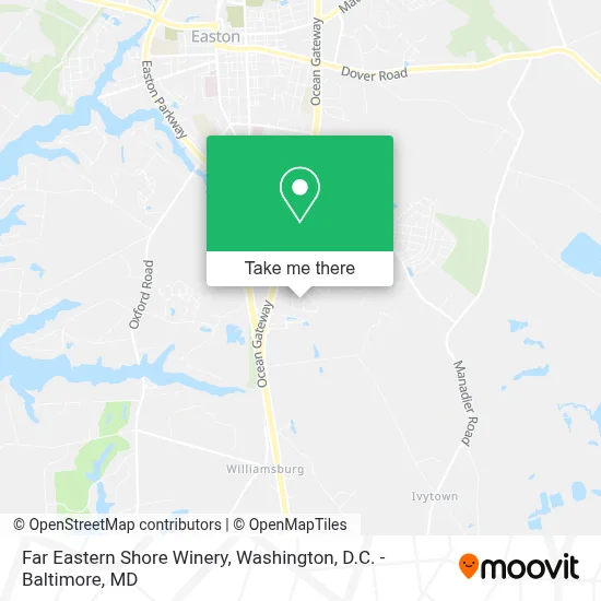 Far Eastern Shore Winery map