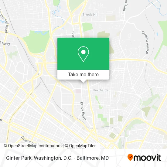 Ginter Park map