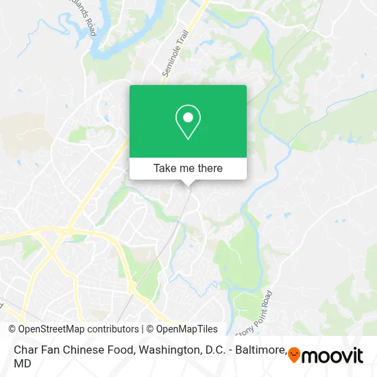 Char Fan Chinese Food map