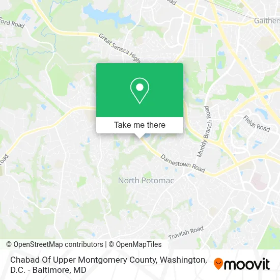 Chabad Of Upper Montgomery County map