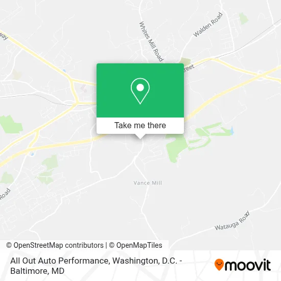All Out Auto Performance map