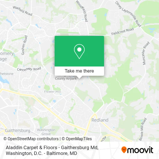 Aladdin Carpet & Floors - Gaithersburg Md map