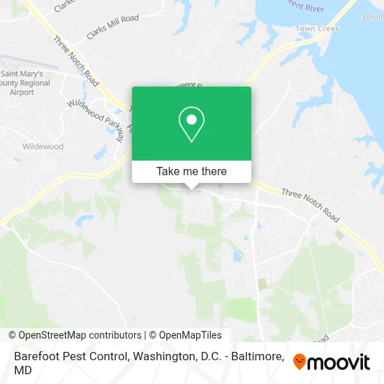 Barefoot Pest Control map