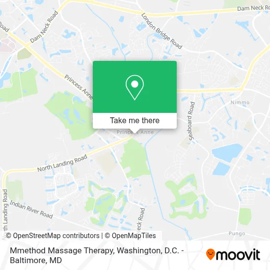 Mmethod Massage Therapy map