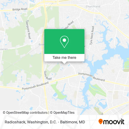 Radioshack map