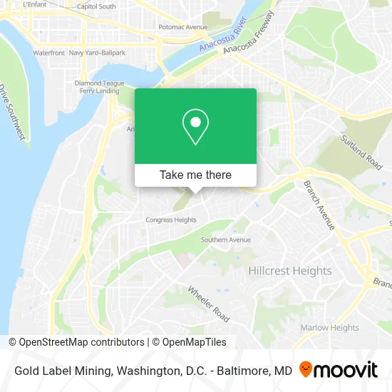 Gold Label Mining map
