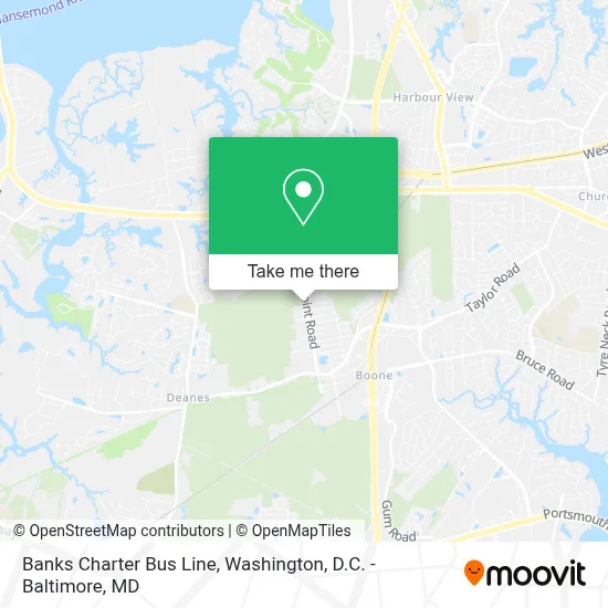 Banks Charter Bus Line map