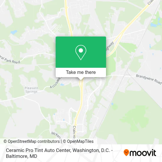 Ceramic Pro Tint Auto Center map