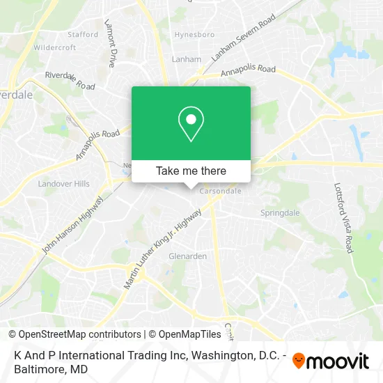 K And P International Trading Inc map