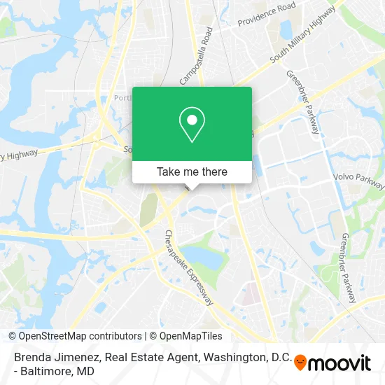 Brenda Jimenez, Real Estate Agent map