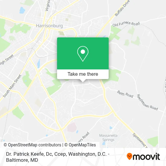 Dr. Patrick  Keefe, Dc, Ccep map