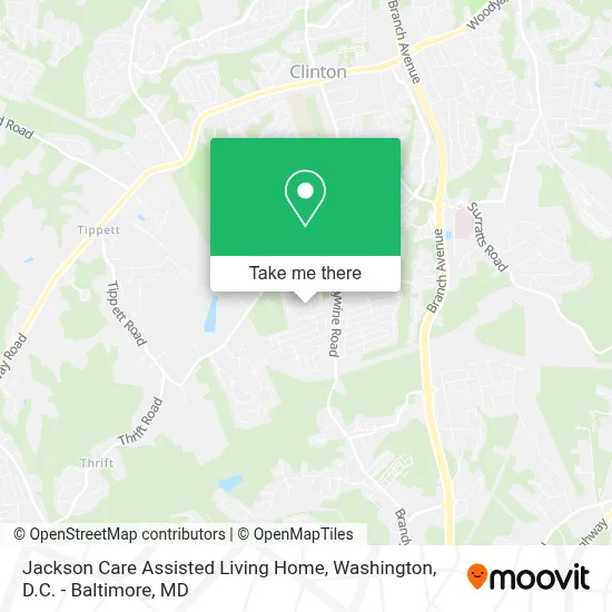 Jackson Care Assisted Living Home map