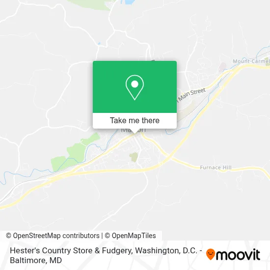 Hester's Country Store & Fudgery map